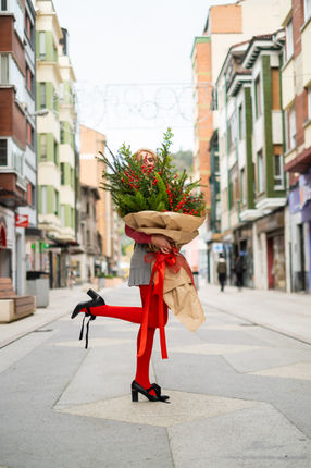 Sesión de fotos Navidad Florella en calles de Mieres Asturias - Llada Marketing