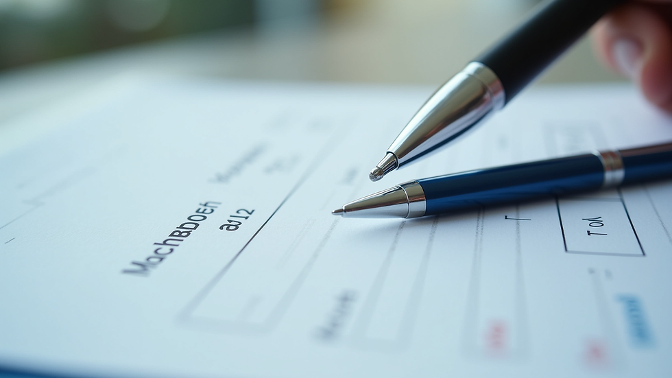 Close-up view of a medical prescription pad with a pen