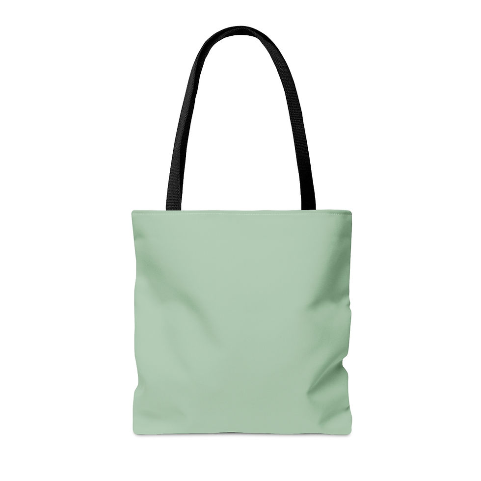 Thumbnail: Sage Butterfly medium tote bag with Matthew 19:26