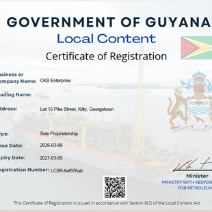 CKB Enterprise is in its second year of Local Content Registration! 