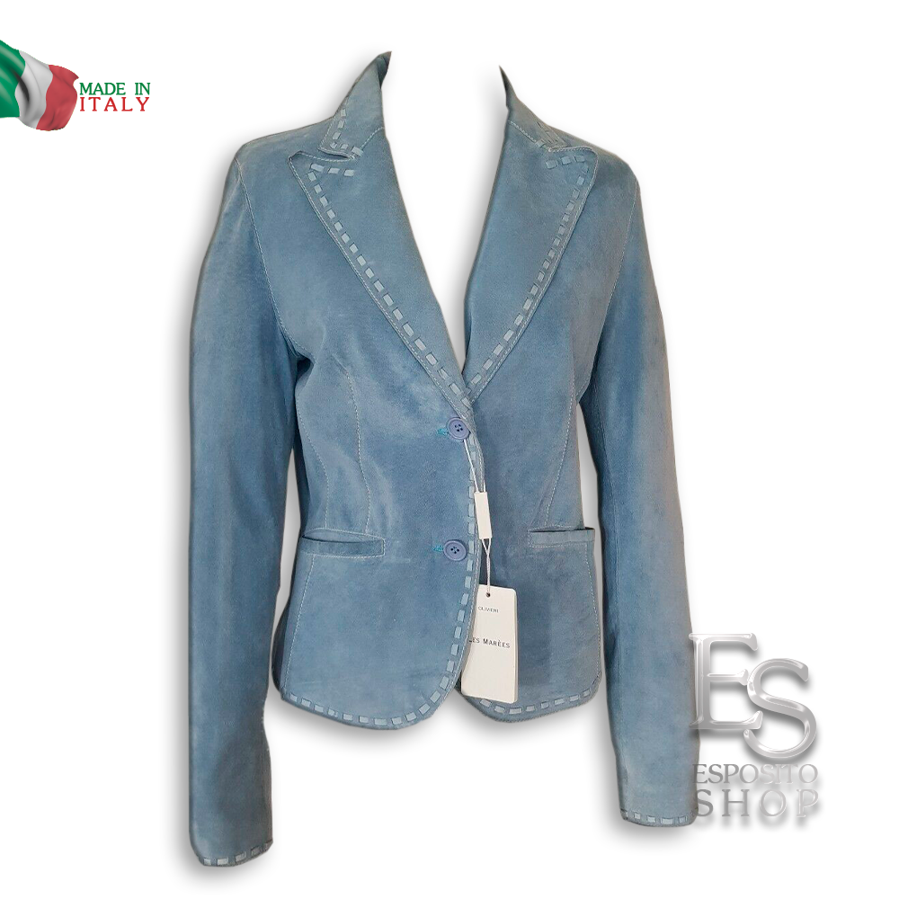 Lederjacke für Damen aus Weichem Rauleder