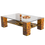 Miniatura: Discover the TABLE TIGER EYE, a luxury stone table crafted from 1024 hand-made pieces of exquisite materials.