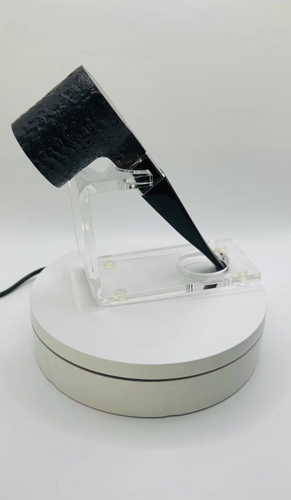 Miniatura: Premium handmade smoking pipe with smooth briar finish and black onyx cube detail, Tabakpfeife