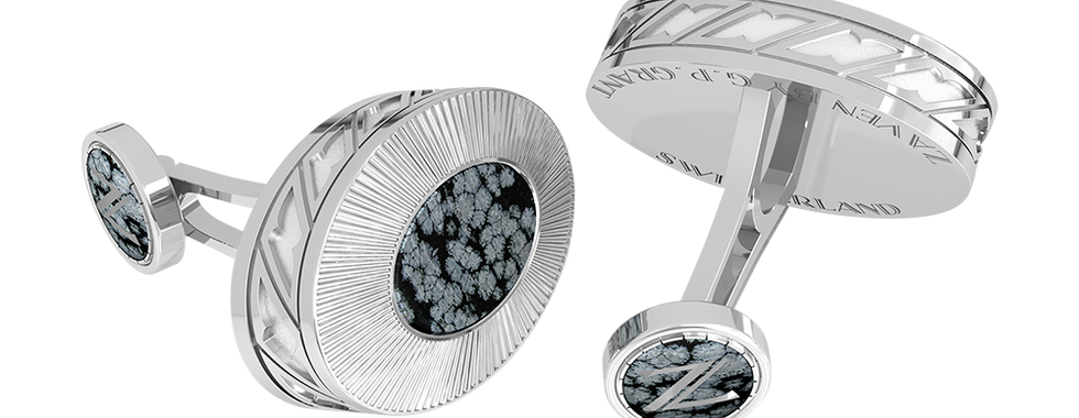 At G.P.Grant, we masterfully craft distinguished cufflinks featuring exceptional obsidian. Each pair showcases the stone’s deep, rich black hues with subtle mahogany undertones, reflecting our commitment to unparalleled artistry and timeless sophistication. These cufflinks are more than accessories—they are a statement of refined elegance and meticulous craftsmanship.