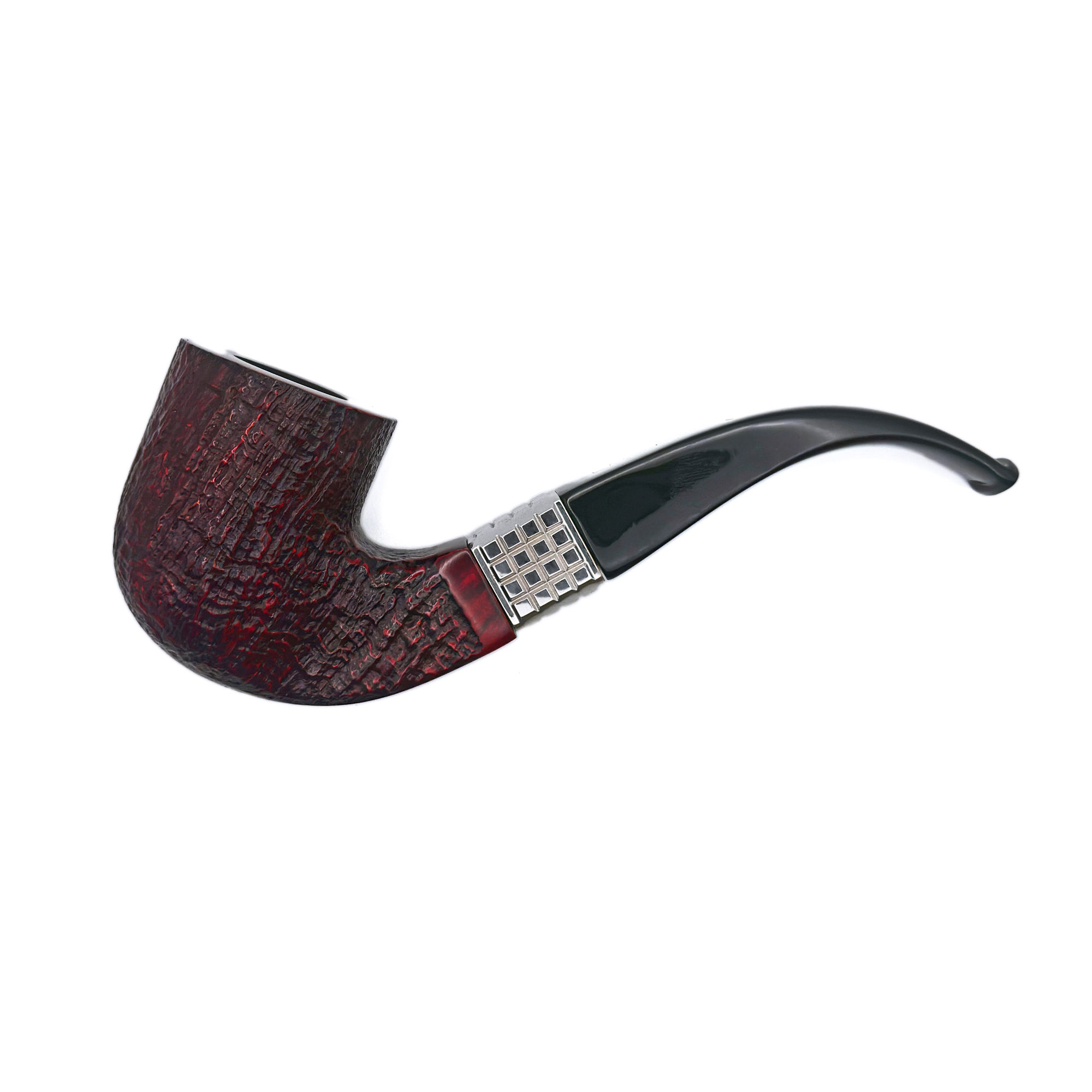 Handmade Pipe Eduard «Z-Cube Classic» Bent Red Rustic