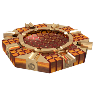 Ikonische Stein-Zigarren-Aschenbecher Und Feuerzeuge Aus Hunderte Von Teilen