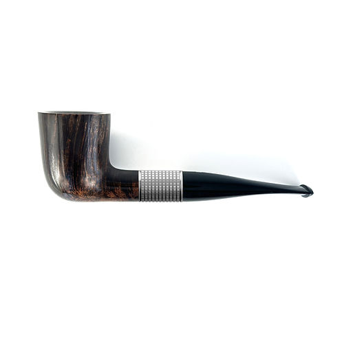 High-End Smoking Pipe Long Ring — Straight Black