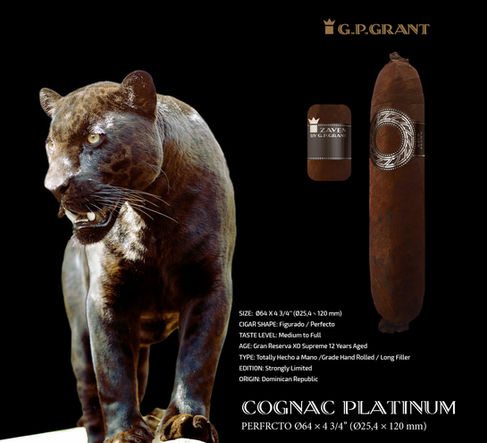 Ultra Premium Cigar Brown PLATINUM Perfecto 54 - Made with the finest aged tobacco, providing rich and complex flavors.