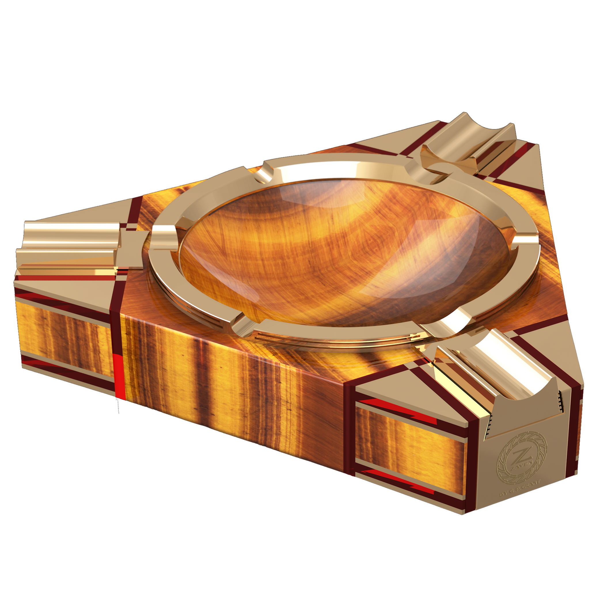 Luxury Elite Cigarette & Cigar Ashtray, Luxuriöser Elite-Aschenbecher für Zigaretten & Zigarren