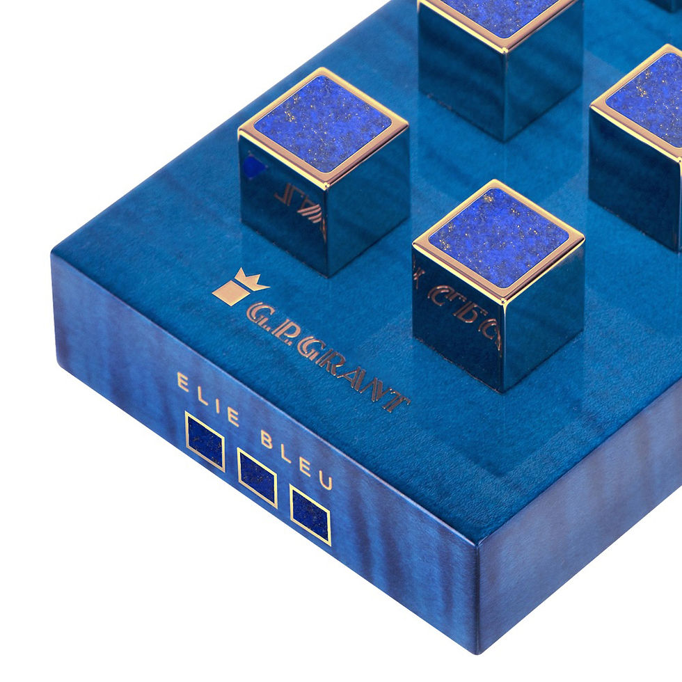 Миниатюра: G.P.Grant Collectible Blue Gold  Lapis Lazuli Ashtray detail