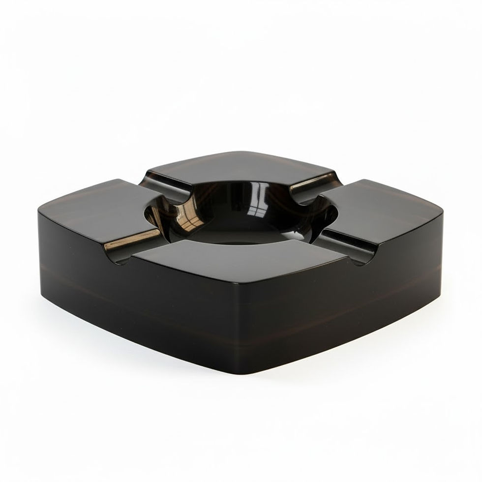 الصورة المصغرة: Vanakat Obsidian Cigar Ashtray  cenicero en obsidiana, posacenere in ossidiana, cendrier en obsidienne, Aschenbecher