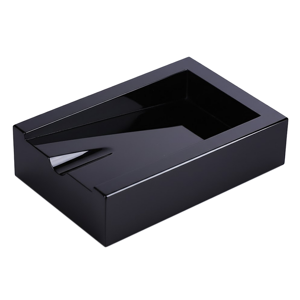 Miniature : Vanakat OBSIDIAN ASHTRAY, OBSIDIAN Zigarre ASCHENBECHER, CENICERO PARA PUROS DE OBSIDIANA