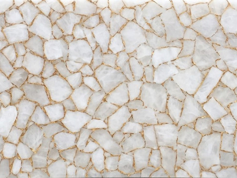 Bespoke gemstone wall panels for interior architecture