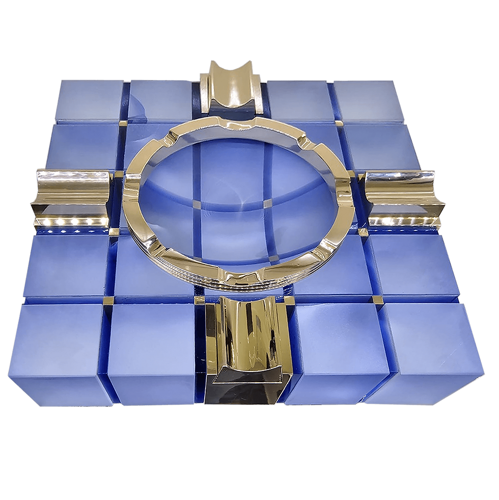 Thumbnail: Designer Crystal Ashtray for Cigars & Cigarettes, posacenere esclusivo in cristallo per sigari e sigarette