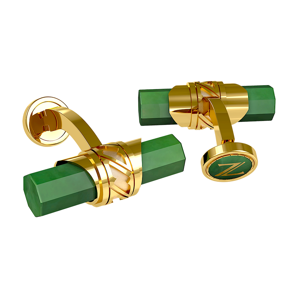 CUFFLINKS MR. V SPECIAL JADE