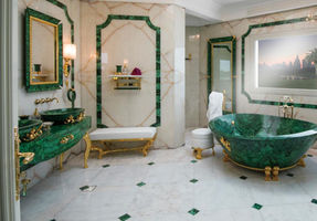 Enhance your interior with Duramica Malachite Panels—showcasing the natural beauty of green malachite, these large-format GemStone panels provide a sophisticated and luxurious upgrade with their captivating patterns and hues. Deutsch:
Erleben Sie die luxuriöse Anziehungskraft der Duramica Malachit-Paneele – GemStone ist ein Großformat-Panel, das die faszinierenden grünen Wirbel und kunstvollen Muster des natürlichen Malachits präsentiert, ideal um jedem Raum Eleganz zu verleihen.
Français:
Découvrez l'attrait luxueux des panneaux Duramica en Malachite – GemStone est un grand panneau format qui met en valeur les magnifiques volutes vertes et les motifs complexes de la malachite naturelle, parfait pour ajouter de l'élégance à tout espace.
Español:
Experimente el atractivo lujoso de los paneles Duramica de Malaquita – GemStone es un panel de gran formato que exhibe los impresionantes remolinos verdes y los intrincados patrones de la malaquita natural, perfecto para añadir elegancia a cualquier espacio.
Italiano:
Scopri il fascino lussuoso dei pannelli Duramica in Malachite – GemStone è un pannello di grande formato che mostra gli straordinari vortici verdi e i complessi motivi della malachite naturale, perfetto per aggiungere eleganza a qualsiasi spazio.
العربية (Arabic):
اختبر الجاذبية الفاخرة لألواح دوراميكا من حجر الملاكيت – جيمستون لوح كبير يعرض الدوامات الخضراء المبهرة والأنماط المعقدة للملاكيت الطبيعي، مثالي لإضفاء الأناقة على أي مساحة.
Русский:
Ощутите роскошную притягательность панелей Duramica из малахит – GemStone это крупноформатная панель, демонстрирующая потрясающие зеленые узоры и замысловатые рисунки натуральный малахит, идеально подходящая для придания элегантности любому пространству.
