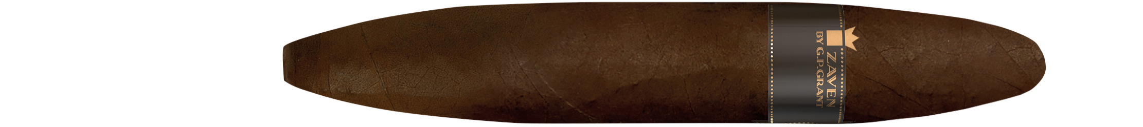 ZAVEN BY G.P.GRANT CIGARE BROWN GOLD PERFRCTO Ø54 x 5 15/16’’ (Ø21.45 x 125.5 mm)