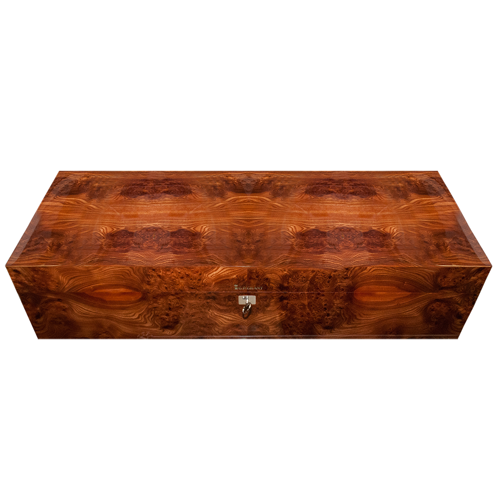 Humidor: Stores 350 cigars, has hydraulic lid, electric moisturizer, WiFi control. Large humidor professional cigar storage