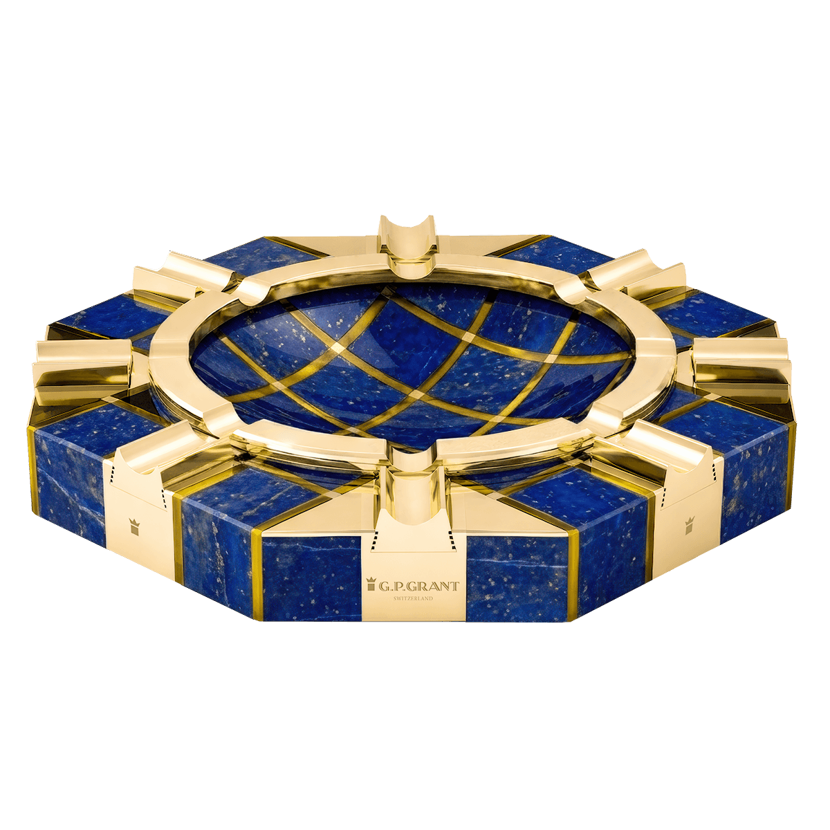 luxury exclusive expensive stone Cigar Ashtray Lapis Lazuli, Luxuriöser exklusiver hochwertiger Zigarrenaschenbecher