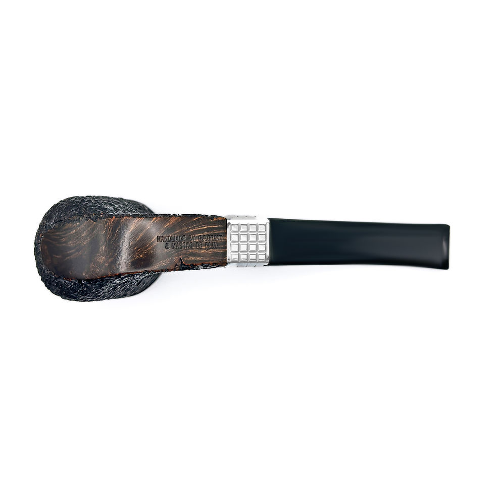 Miniatura: Collectible briar smoking pipe with classic artisan design, pipas hechas a mano