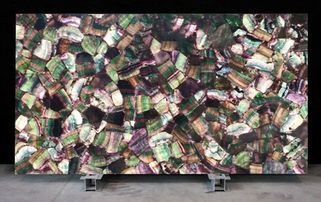 Green & Violet Fluorite slabs, Grüne und violette Fluoritplatten, Láminas de fluorita verde y violeta, Plaques de fluorite verte et violetteLastre di fluorite verde e viola,