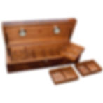 Stores 350 cigars, has hydraulic lid, electric moisturizer, and WiFi control. Large cigar humidor professional storage