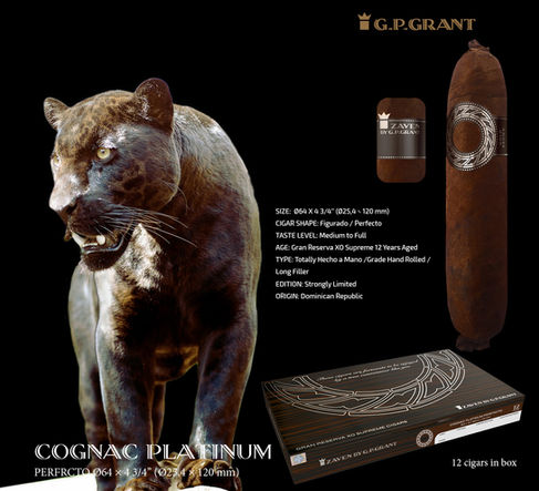 Ultra Premium Cigar Brown PLATINUM Perfecto 54 - Made with the finest aged tobacco, providing rich and complex flavors.