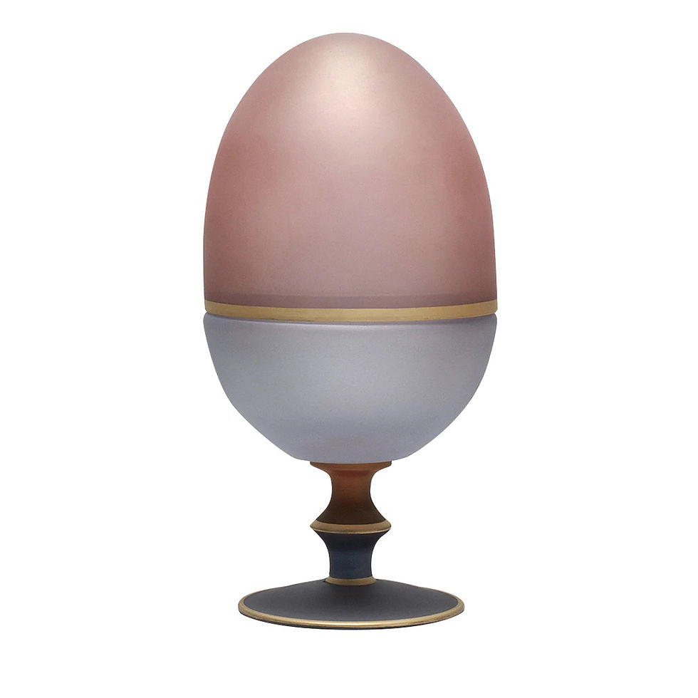 Miniaturbild: Elevate your decor with the Harlequin Crystal Egg Jars by GRIFFE MONTENAPOLEONE and VETRERIE DI EMPOLI, crafted from mouth-bl