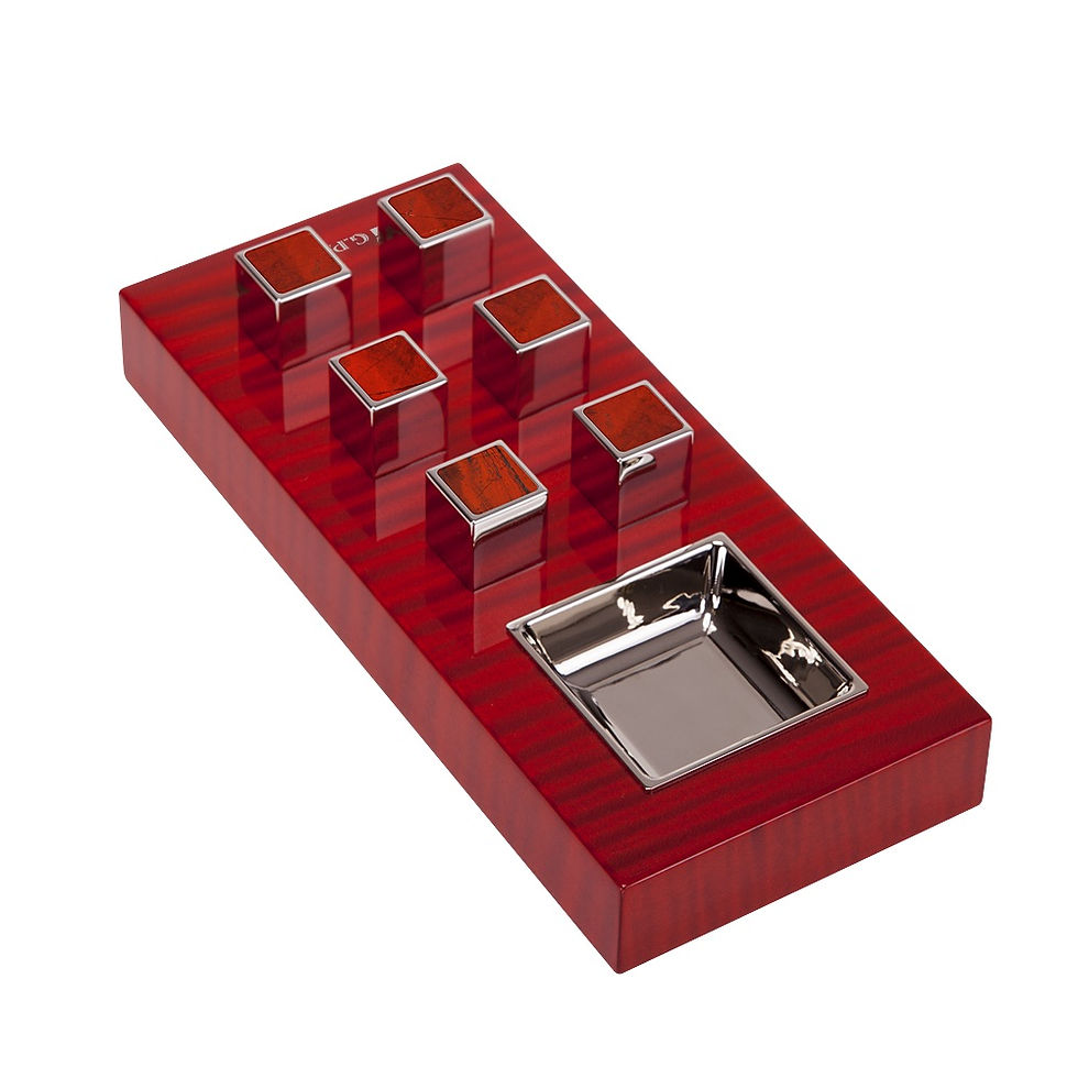 Миниатюра: G.P.Grant Elie Bleu Luxury Stone Ashtray Red Jasper