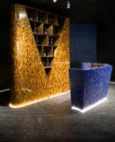 Immerse yourself in luxury with Duramica Tiger Eye Gold Panels / Tiger Eye Yellow Panels—expertly crafted from natural tiger’s eye, these panels exhibit a stunning mix of golden and yellow shades, perfect for a high-end interior. German:
Verleihen Sie Ihrer Einrichtung mit den Duramica Tigerauge Goldplatten / Tigerauge Gelbplatten eine besondere Note – diese großformatigen Platten, gefertigt aus natürlichem Tigerauge, zeigen reichhaltige goldbraune und lebendige gelbe Töne und verleihen jedem Raum einen Hauch von Opulenz und Eleganz.
Spanish:
Eleva tu decoración con los paneles Duramica Ojo de Tigre Dorado / Ojo de Tigre Amarillo, elaborados a partir de ojo de tigre natural. Estos paneles de gran formato presentan ricos tonos marrón dorado y vibrantes tonos amarillos, agregando un toque de opulencia y elegancia a cualquier espacio.
French:
Élevez votre décoration avec les panneaux Duramica Œil de Tigre Doré / Œil de Tigre Jaune – fabriqués à partir d’œil de tigre naturel, ces panneaux grand format présentent des teintes brun doré riche et des nuances jaunes vibrantes, apportant une touche d’opulence et d’élégance à n’importe quel espace.
Italian:
Eleva il tuo arredamento con i pannelli Duramica Occhio di Tigre Dorato / Occhio di Tigre Giallo – realizzati con occhio di tigre naturale, questi pannelli di grande formato presentano ricche tonalità marrone dorato e vivaci tonalità gialle, aggiungendo un tocco di opulenza ed eleganza a qualsiasi ambiente.
Arabic:
رفع ديكورك مع ألواح دوراميكا عين النمر الذهبية / عين النمر الصفراء – مصنوعة من عين النمر الطبيعية، تعرض هذه الألواح كبيرة الحجم درجات من البني الذهبي والصفار النابض بالحياة، مما يضيف لمسة من الفخامة والأناقة إلى أي مكان.
Russian:
Поднимите ваш декор с панелями Duramica Тигровый глаз золото / Тигровый глаз желтый – изготовленные из натурального тигрового глаза, эти большие панели отображают богатые золотисто-коричневые и яркие желтые оттенки, добавляя изысканности и элегантности в любой интерьер.
