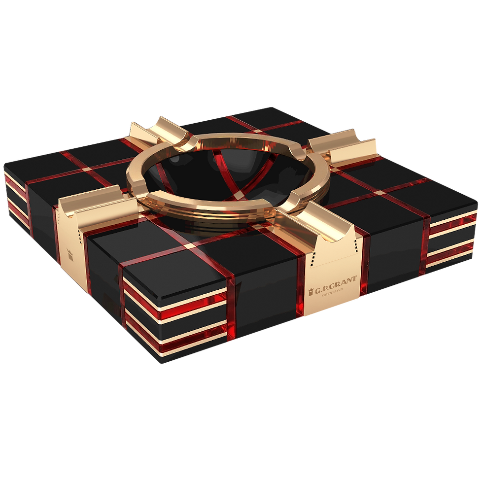 Miniatura: High-end Limited edition expensive obsidian stone ashtray for cigarettes and cigars