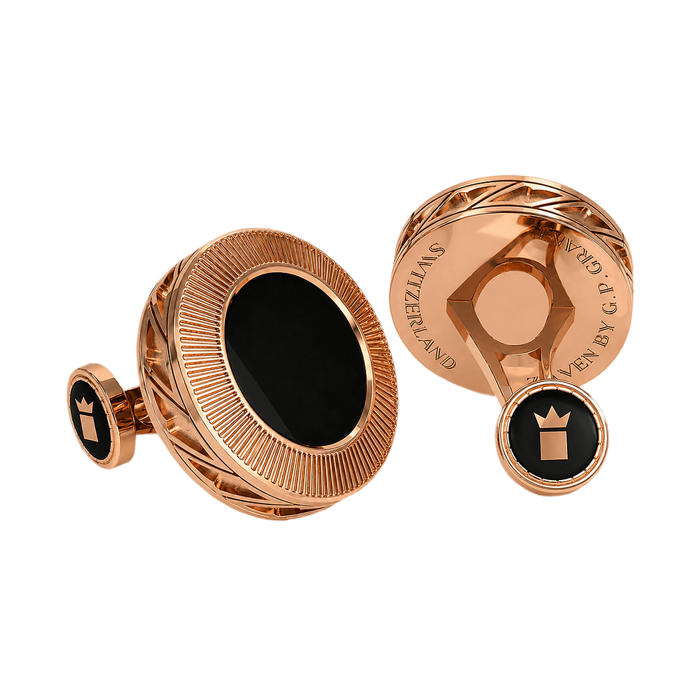 Miniature : gp-grant-zaven-regal-cufflinks-black-onyx-rose-gold