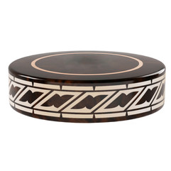 Крышка для парфюма из натурального камня и обсидиана, скульптурная форма