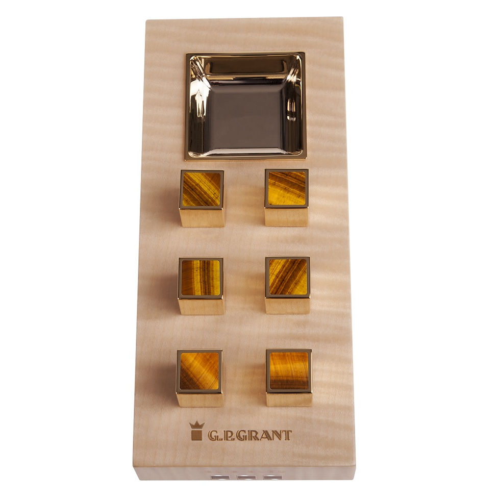 Miniatura: G.P.Grant Collectible Tiger Eye cigar Ashtray