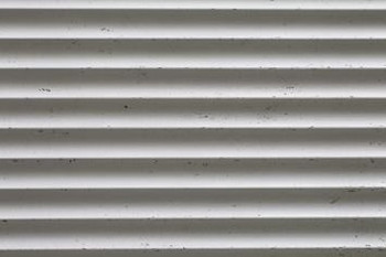 White 3D stone panel with narrow parallel horizontal ribs