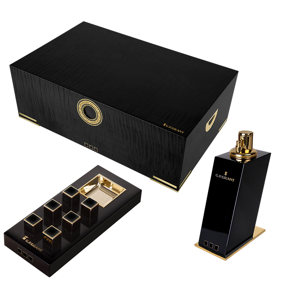 Best cigar humidors by gp-grant, exclusive humidor box with diamonds and obsidian