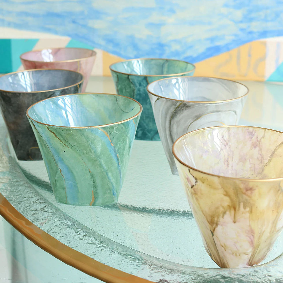 Miniatura: Marmo Mastercraft Set Of 6 Glasses