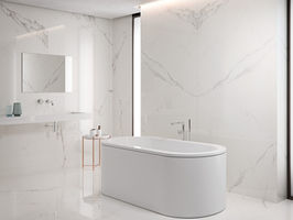 English
Thin large-format ceramic slabs, porcelain tiles, and sintered stone with a sophisticated white marble finish, suitable for interior walls and exterior facades – Skinlam Statuario SG.
Russian
Тонкие крупноформатные керамогранитные плиты, фарфоровая плитка и спечённый камень с изысканным эффектом белого мрамора, для внутренних и фасадных облицовок — Skinlam Statuario SG.
German
Dünne großformatige Keramikplatten, Feinsteinzeugfliesen und gesinterter Stein mit edler weißer Marmoroberfläche, geeignet für Innenwände und Fassaden – Skinlam Statuario SG.
Spanish
Losas cerámicas delgadas de gran formato, azulejos de porcelana y piedra sinterizada con un acabado sofisticado de mármol blanco, aptos para revestimientos interiores y fachadas exteriores – Skinlam Statuario SG.
French
Dalles céramiques fines grand format, carreaux en porcelaine et pierre frittée avec une finition marbre blanc sophistiquée, adaptées aux revêtements intérieurs et façades extérieures – Skinlam Statuario SG.
Italian
Lastre ceramiche sottili di grande formato, piastrelle in porcellanato e pietra sinterizzata con finitura marmo bianco sofisticata, ideali per rivestimenti interni ed esterni – Skinlam Statuario SG.
Arabic
ألواح سيراميكية رفيعة الحجم وكبيرة، وبلاط بورسلين وحجر مكبوس بتشطيب راقٍ على شكل رخام أبيض، مناسبة للديكور الداخلي والواجهات الخارجية – Skinlam Statuario S.
