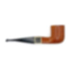 High-end handmade smoking pipe with onyx inlay with traditional design, pipa di lusso, comparable to Dunhill and Peterson