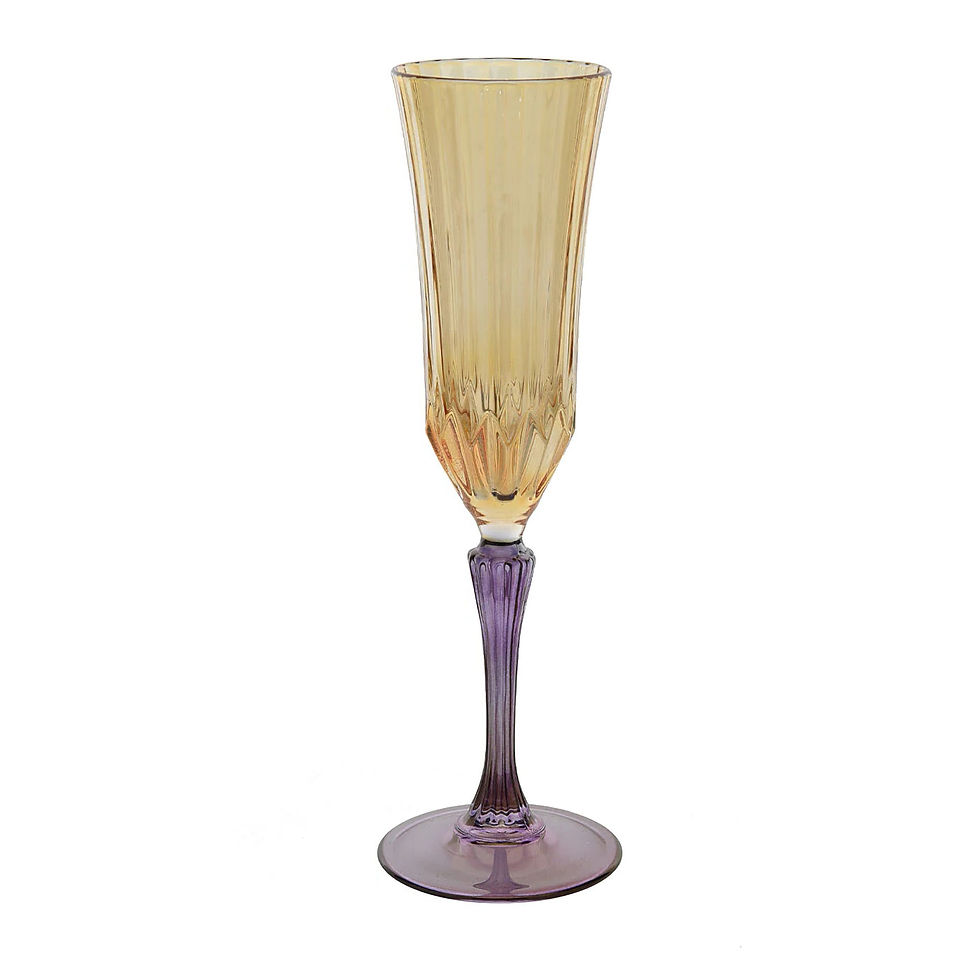 Miniatura: Crystal Glass Set: Transform your table with our 6 Delicate Crystal Champagne Flutes. Stylish and colorful. Purchase online t