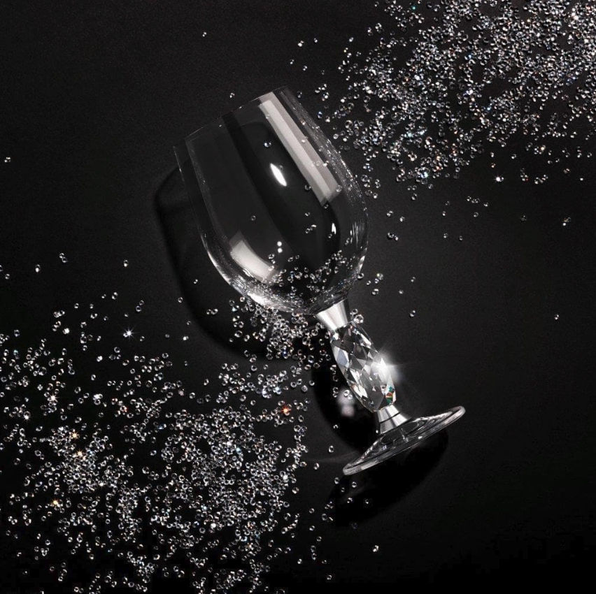 Miniaturbild: Swarovski Crystal Spinning Wine Glass, Set Of 2