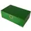 Miniature : High-End Cigar Humidor: Unique humidor with emeralds, green sycamore veneer, and malachite accents. A true luxury piece.