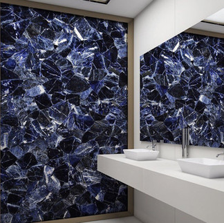 Premium gemstone wall panels for upscale interiors