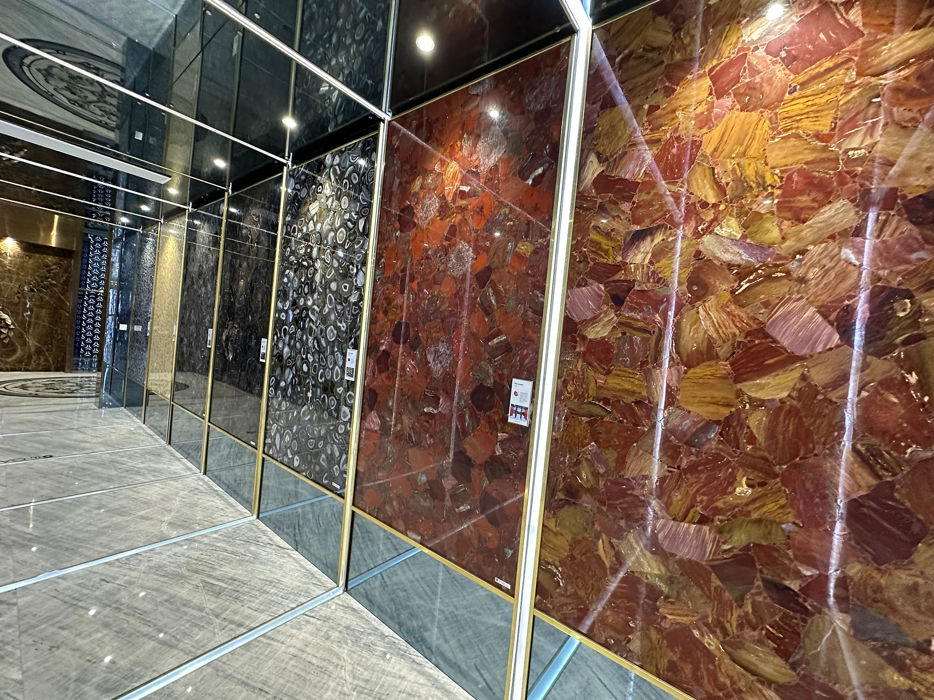 High-strength gemstone wall panels for luxury developments