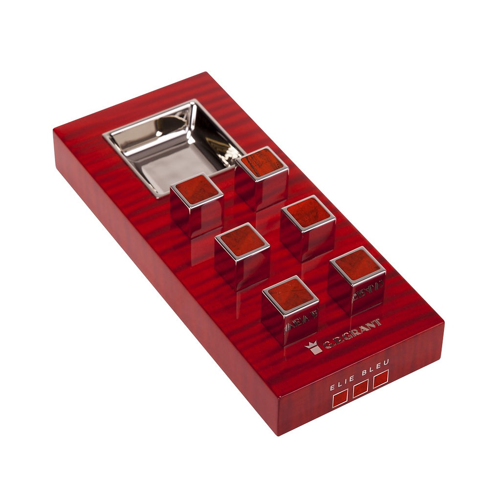 Миниатюра: G.P.Grant Elie Bleu Red Jasper Cigar Ashtray