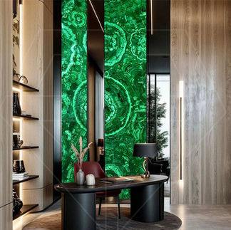 Innovative gemstone wall panels for architectural surfaces