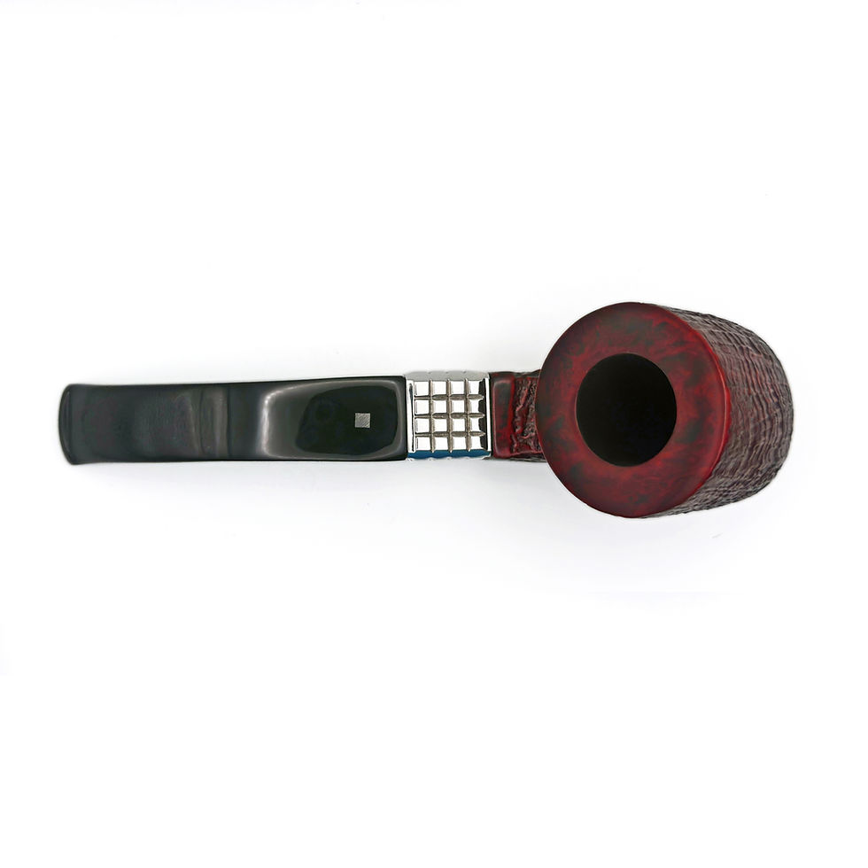 Miniaturbild: Luxury handmade smoking pipe with refined bowl shape, pipa artigianale