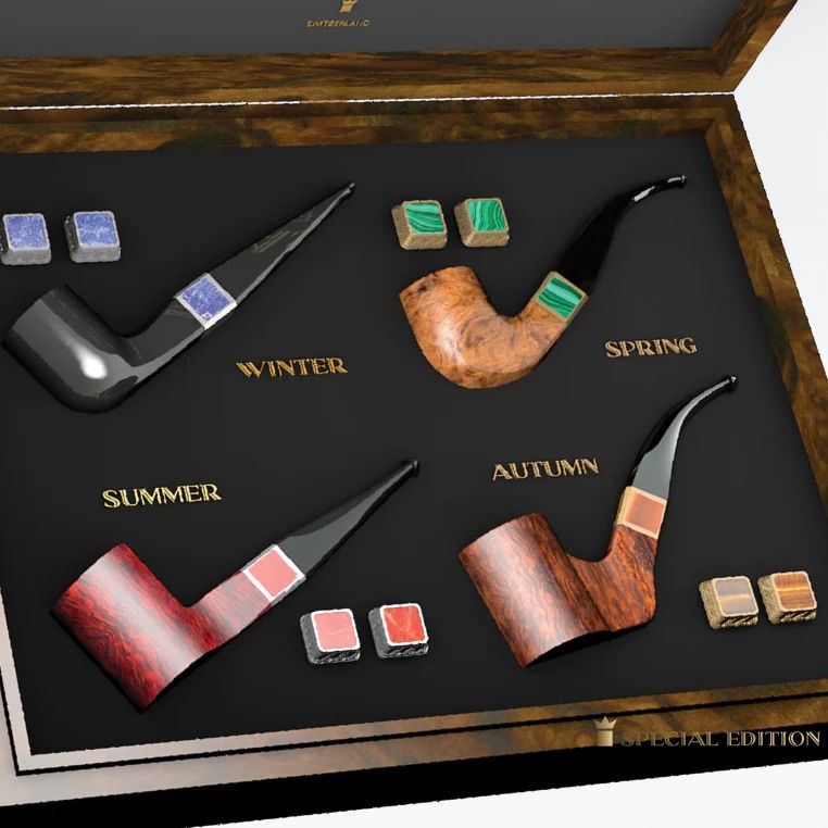 SPECIAL LUXURY PIPES & CUFFLINKS JEWELLERY SET