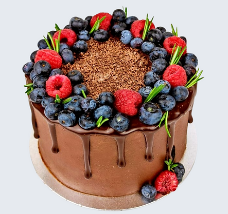 Vegan Choco Berry cake