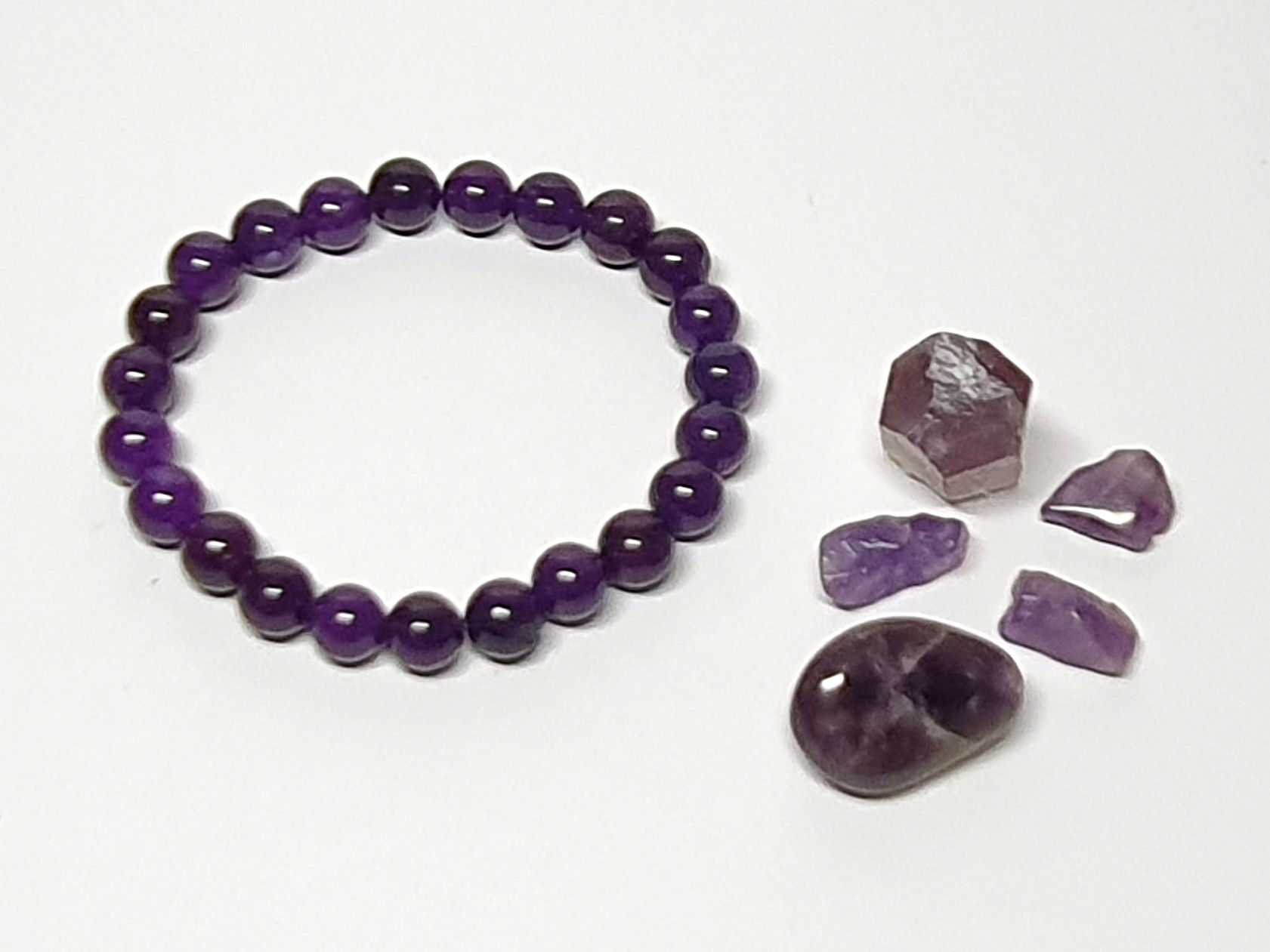 Bracelet + Pierres - Améthyste